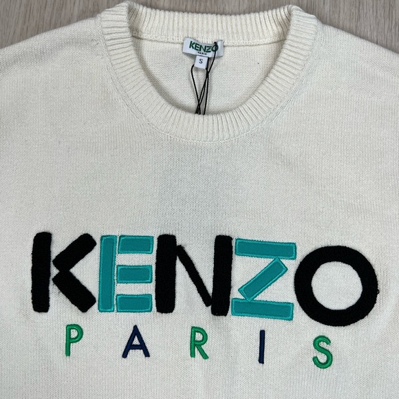 NWT🐯KENZO🐯 Paris Embroidered Logo Crewneck Sweater - Picture 3 of 7